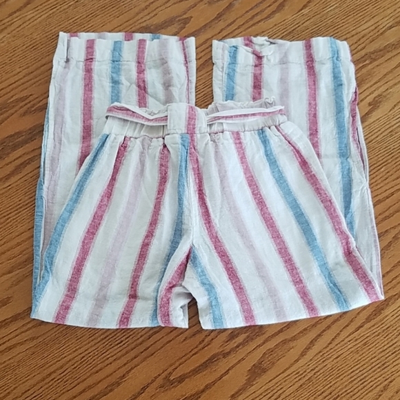 Indigo Rein Linen Beach Pants Striped Small - Picture 6 of 12